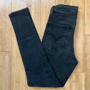 Levi's Mile High Super Skinny Grey Women Jeans Size 29